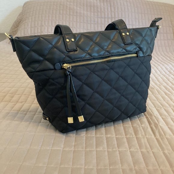 Utiliti Handbags - Utiliti Quilted Black Nylon Tote
